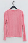 BASERANGE Long Sleeve T-Shirt TOOL-VE-AU23 Drunk Pink